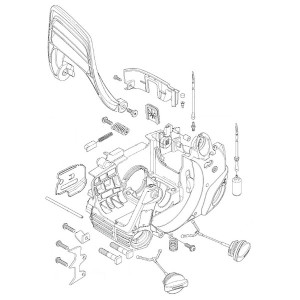 Réservoir d huile et essence tronçonneuse Husqvarna 587026801