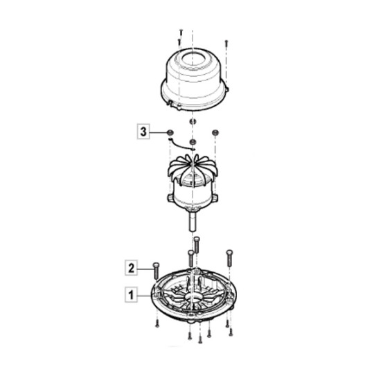 Ensemble moteur électrique tondeuse batterie Stiga 118811281 0