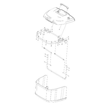 Bac De Ramassage Tracteur Tondeuse Husqvarna 531148208