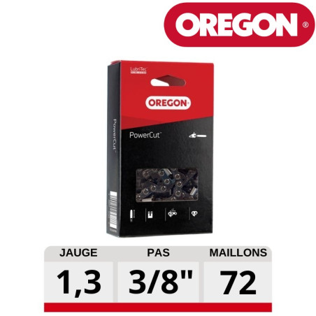 Chaine tronçonneuse carré PowerCut 72 dents Oregon 72LPX