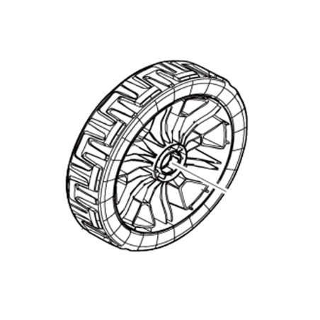 Roue avant tondeuse à batterie Makita LM001G, LM002G