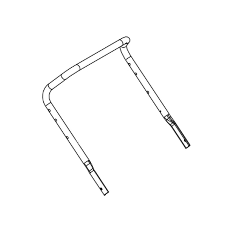 Mancheron supérieur tondeuse à batterie Makita DLM462, DLM530