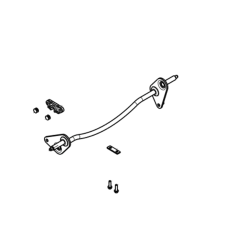 Axe liaison roue avant tondeuse à batterie Oleo Mac GI44P