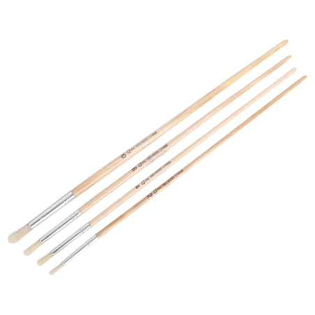 Pinceau Lyoner set de 4 pièces (2mm, 4mm, 8mm, 10mm)