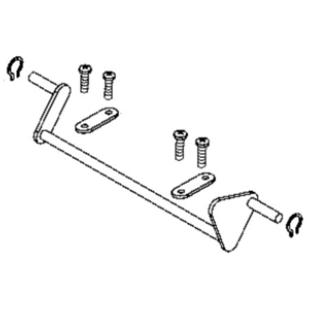 Axe de liaison avant tondeuse à batterie Murray 18V IQ18WM44