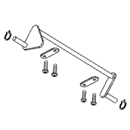 Axe de liaison arrière 44cm tondeuse à batterie Murray 18V