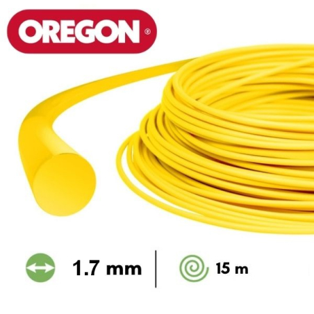 Fil nylon rond Oregon débroussailleuse 1.7 mm