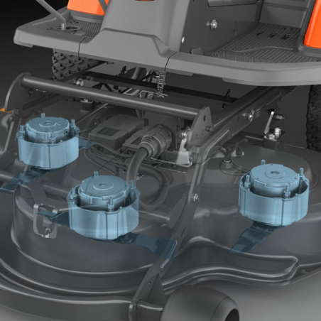 Tondeuse autoportée coupe frontale à batterie Husqvarna R200iX AWD