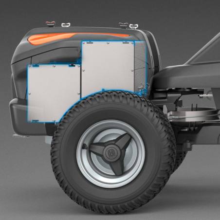 Tondeuse autoportée coupe frontale à batterie Husqvarna R200iX AWD