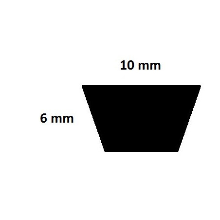 Courroie lisse trapézoïdale Z415