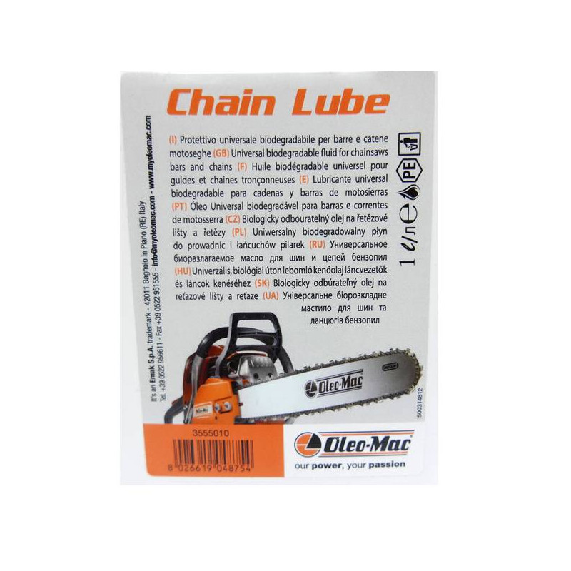 Huile chaine tronconneuse BIO Chain-lube 1L