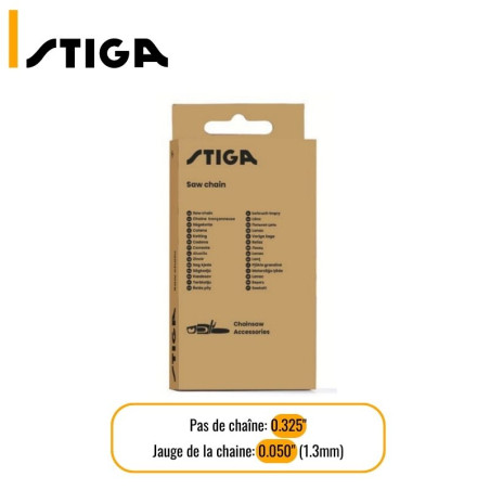 Chaine de tronçonneuse Stiga 95TXL | Compatible tronçonneuse Alpina | 1519-1002-72