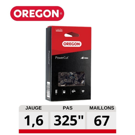 Chaine tronçonneuse carré PowerCut 67 dents Oregon 22LGX