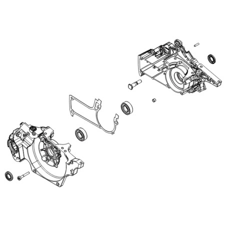 Carter moteur réservoir d'huile tronçonneuse Echo