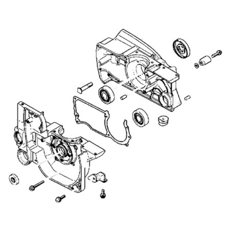 Carter moteur réservoir d'huile tronçonneuse Echo