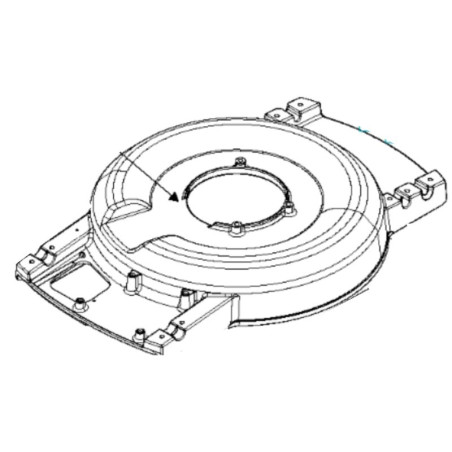 Carter tondeuse à batterie Husqvarna LB553iV