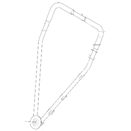 Guidon complet tondeuse à batterie Husqvarna LB442 / LB 448 / LB548 / LB553