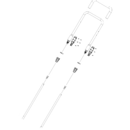 Guidon complet tondeuse à batterie Husqvarna Aspire LC34-P4A