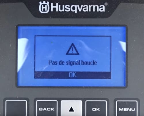 Pas de signal boucle Husqvarna